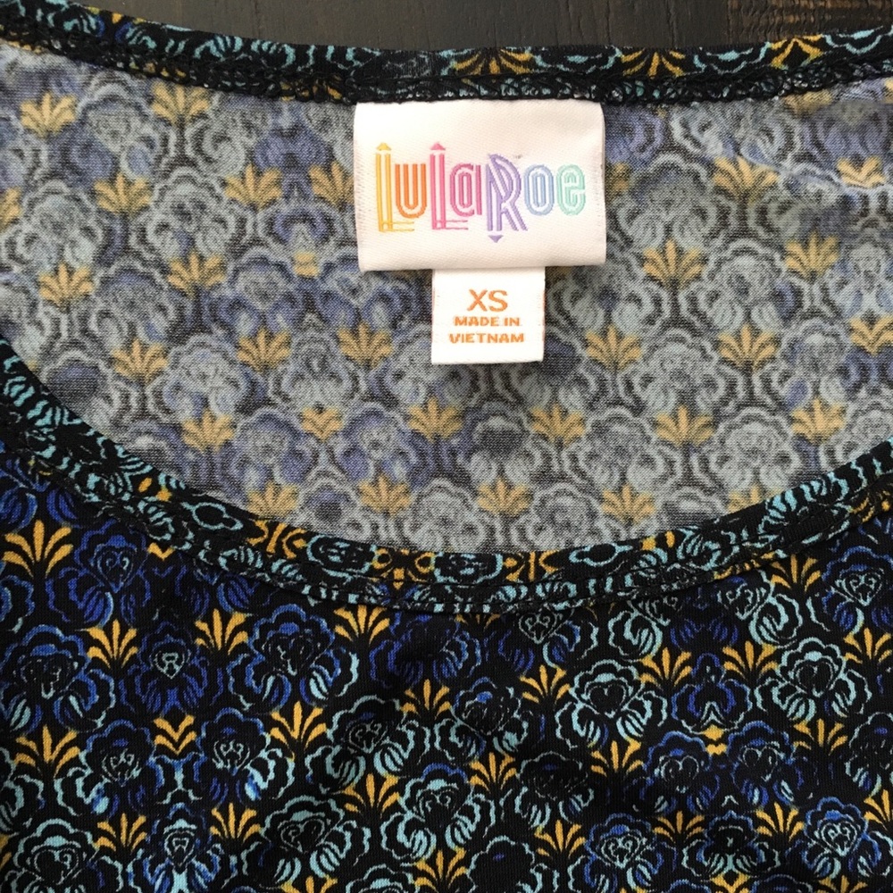 LuLaRoe Irma Style Multi Color Top LIKE NEW!